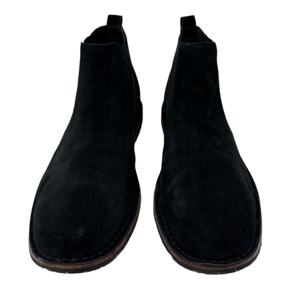John Varvatos Black Chelsea Suede Leather Boots Shoes Size 11.5 main image 9